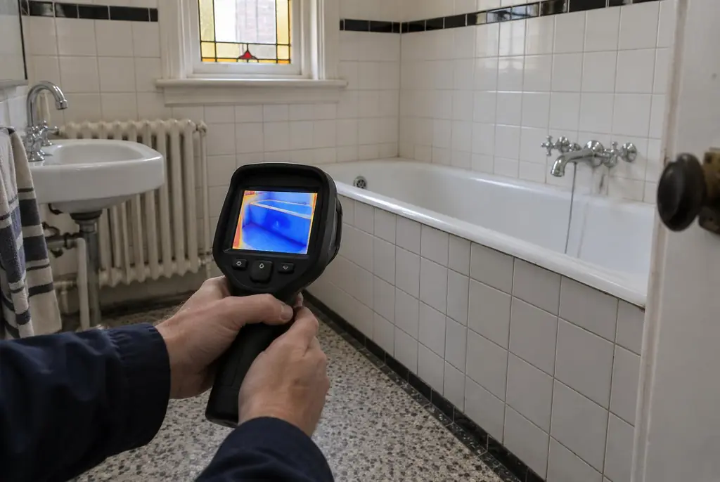 Lekdetectie Nieuwveen – onderzoek in een badkamer van een oudere woning